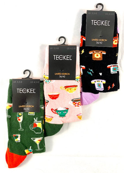 Teckel - Damessokken - 3 Designs - Limited Edition / Yoga-Drink 3 Pack