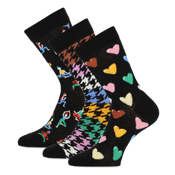 Teckel - Damessokken - 3 Designs - Limited Edition / Yoga-Drink 3 Pack