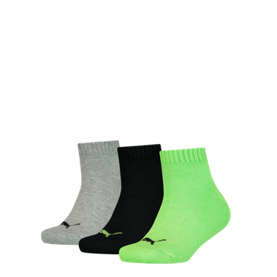 Puma - Kids - Quarter Sokken - Seasonal - Green Flash Combo 3 Pack