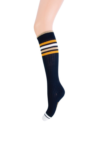 Yellow Moon - Kniekousen Lurex boord