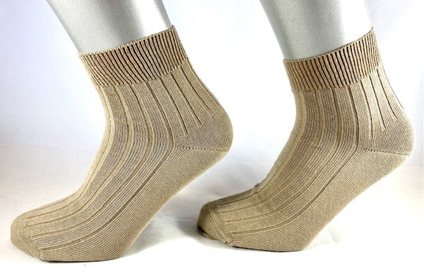 Vivax - Korte Sokken 80% Katoen / Zwart - Grijs - Beige
