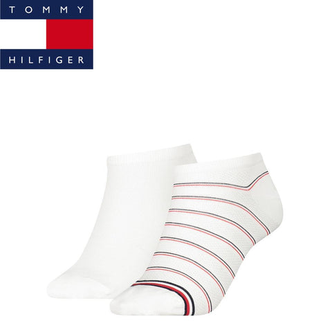 Tommy Hilfiger - Dames Sneakersokken 2P Prep/ White