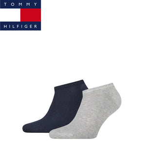 Tommy Hilfiger - Heren Sneakersokken - Effen/ Light Grey Melange